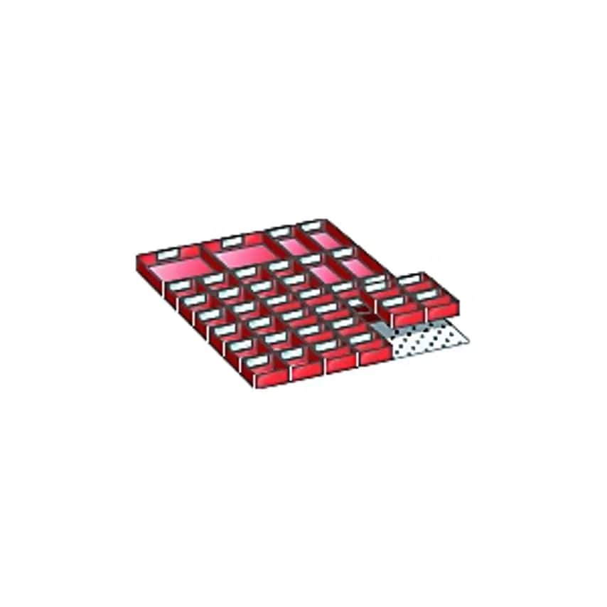 Divider Set For Drawer Dimensions 459 X 612mm, Insert Boxes Plastic, 38 Insert Boxes