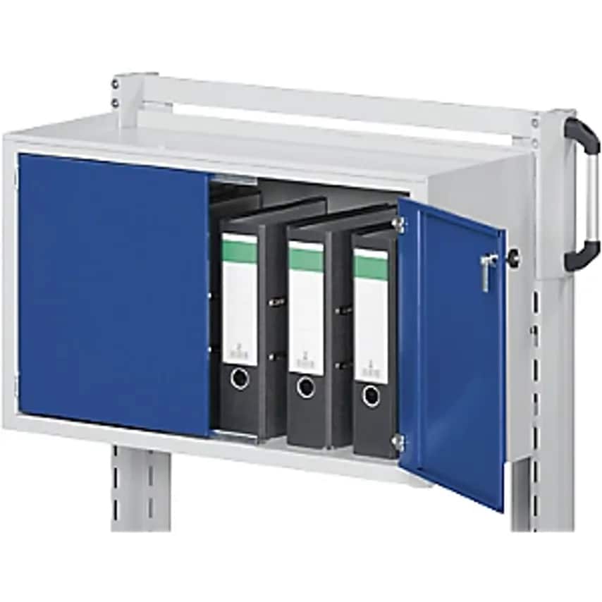 Double Door Cupboard, WxDxH 760 X 330 X 450mm, Gentian Blue