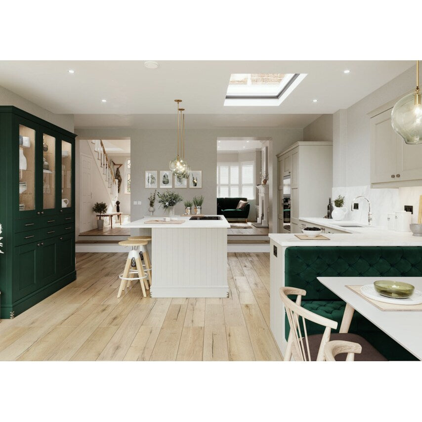 Double Door Cupboard - HxWxD 1950 X 1000 X 580mm - Empty Housing With 2 Shelves, 2 Pull-Out Shelves And 3 Drawers, Light Grey