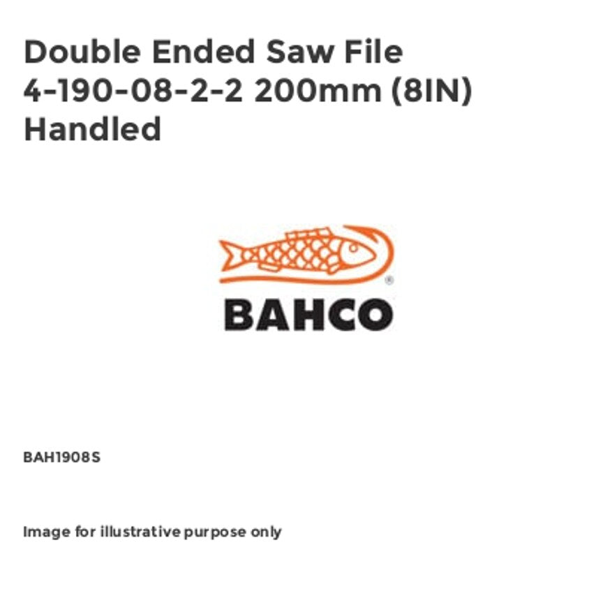 Double Ended Saw File 4-190-08-2-2 200mm (8IN) Handled