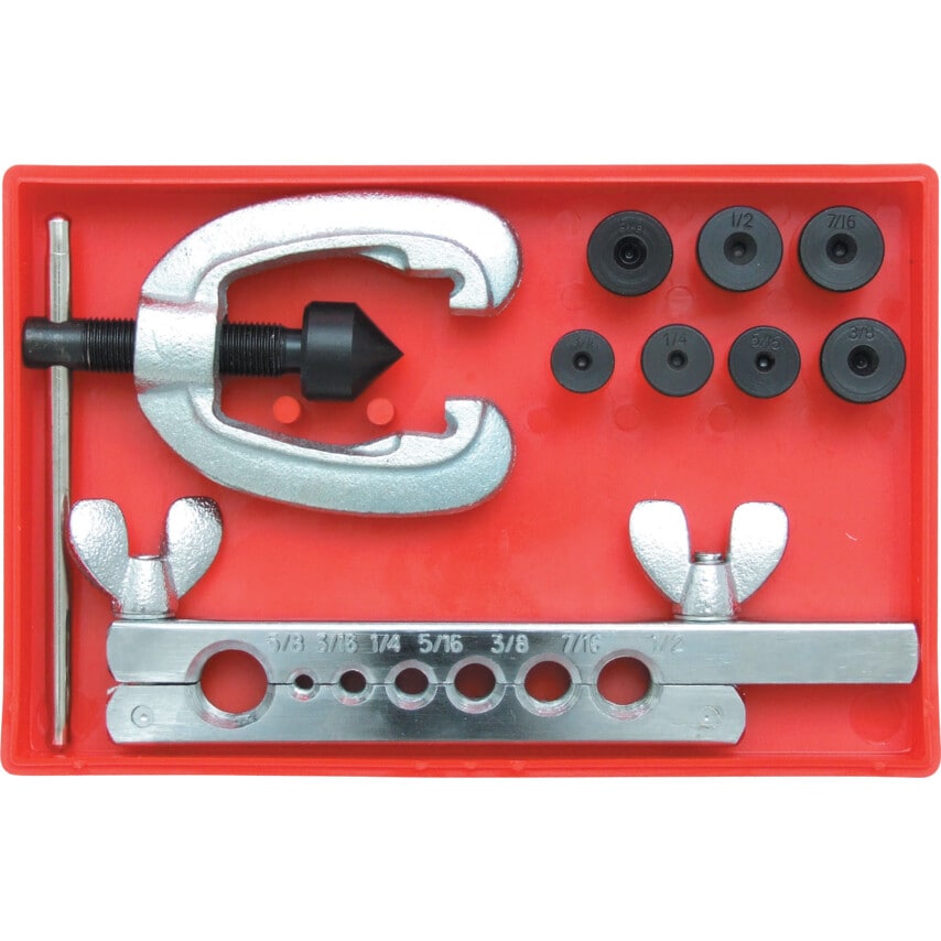 Double Flaring Tool Set 3/16-5/8" 9 Piece