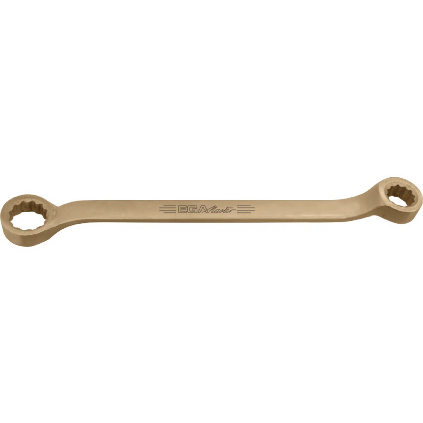 Double Offset Ring Wrench 1.3/8 - 1.7/16" Non Sparking Al-Bron