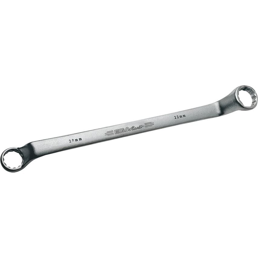 Double Offset Ring Wrench 7 - 8mm Aerospatial Chrome Plating
