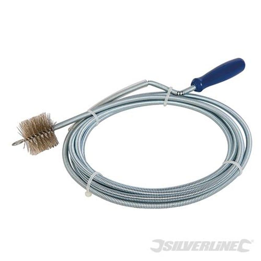 Drain Auger with Brush 3m X 33mm