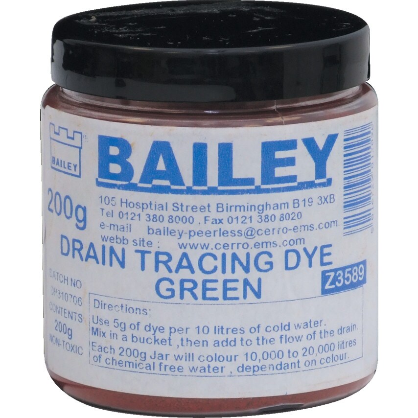Drain Trace Dye Green 200 GM