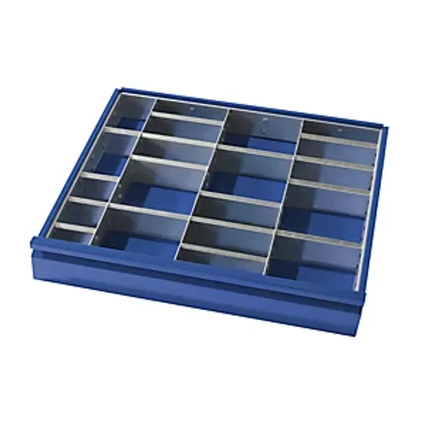 Drawer Dividers, 3 Partitions, 16 Plug-In Dividers, For Drawer Height 120 + 150mm