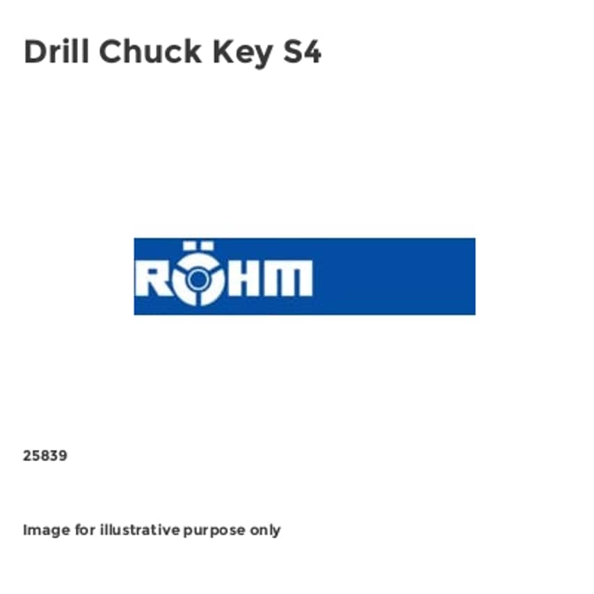 Drill Chuck Key S4 - 25839-R