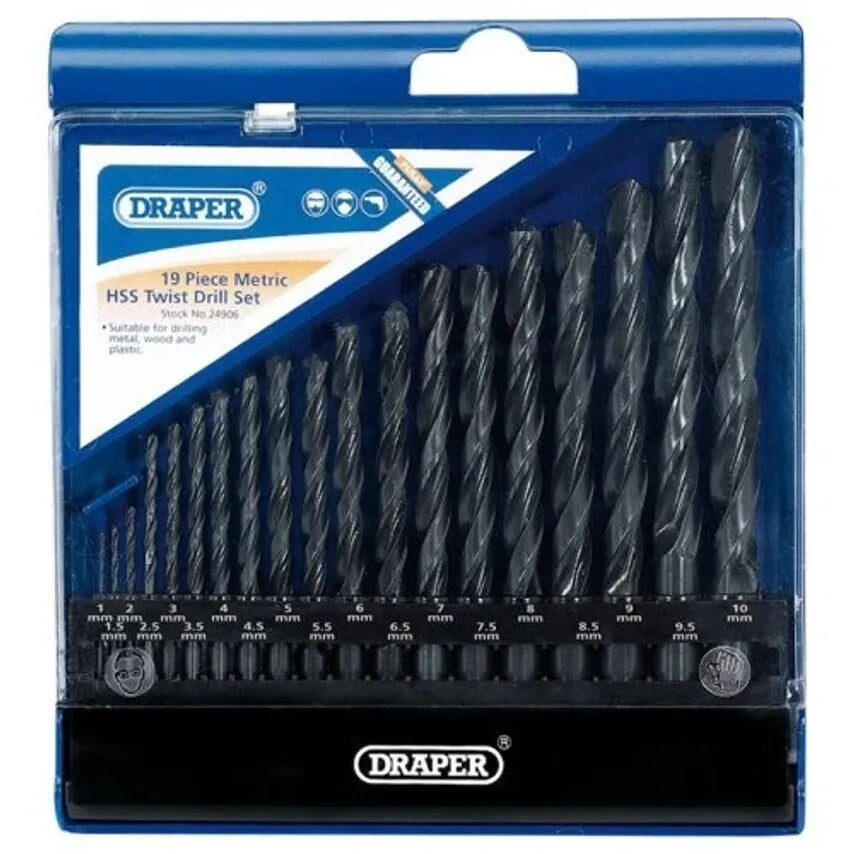 Drill HSS Set Metric 19 Piece 1.0-10mm
