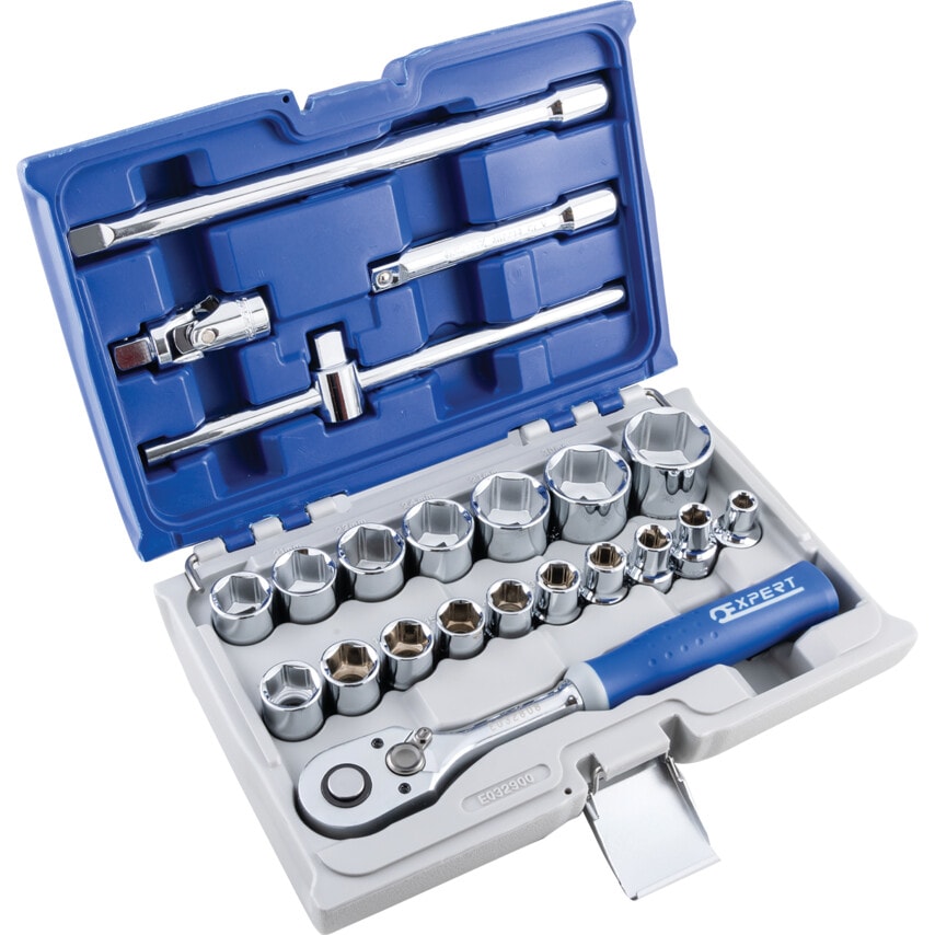 E032900 1/2" Square Drive Socket Set, 22 Pieces