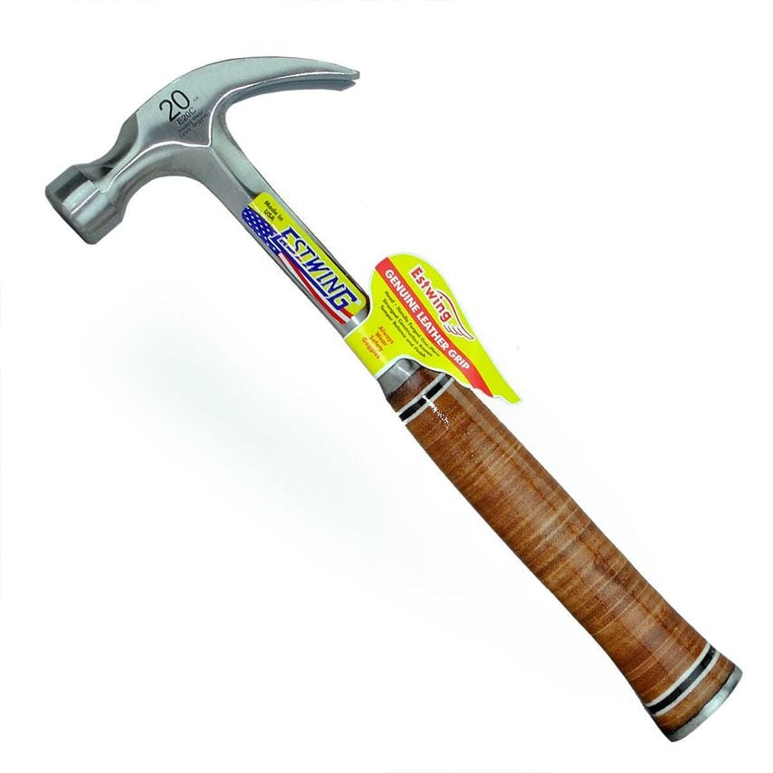 E20C Curved Claw Hammer with Leather Grip 20OZ