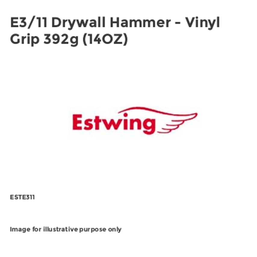E3/11 Drywall Hammer - Vinyl Grip 392g (14OZ) ESTE311