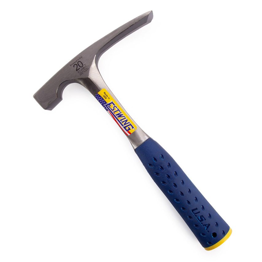 E3/20BLC Smooth Face Masons Brick Hammer with Vinyl Grip 20OZ