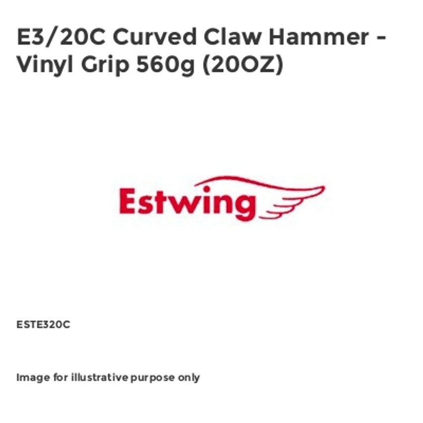 E3/20C Curved Claw Hammer - Vinyl Grip 560g (20OZ) ESTE320C