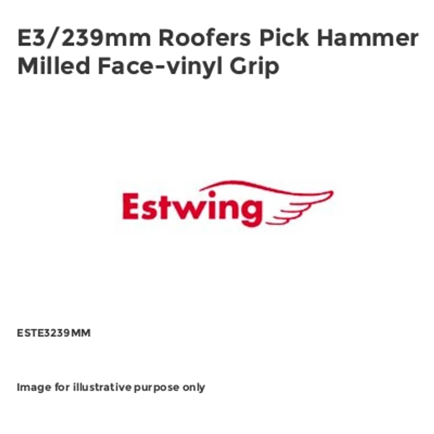 E3/239mm Roofers Pick Hammer Milled Face-vinyl Grip ESTE3239MM