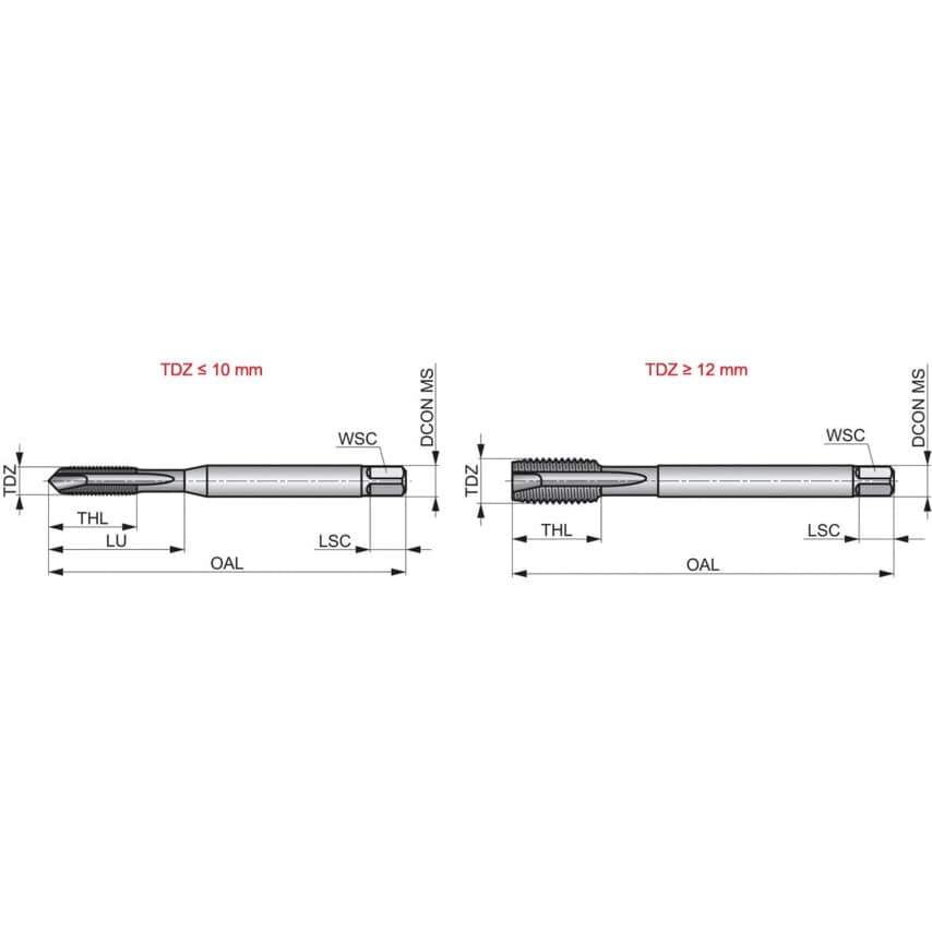 E397 M20 x 2.50mm HSS-E-PM TiCN6HX Spiral Point Tap DIN 371/6
