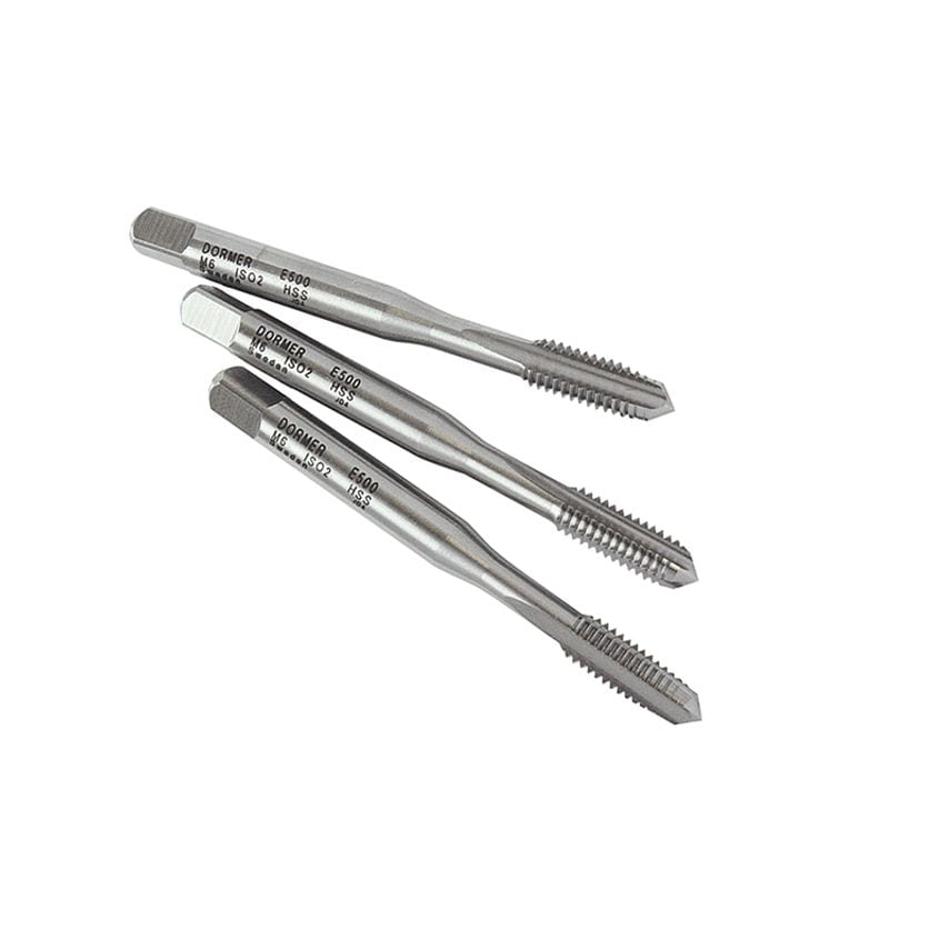 E500 HSS Coarse Tap Straight Flute 3mm Set of Three DORE50030SET