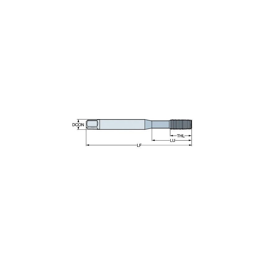 E530 10-32UNF 2BX HSS Fluteless Tap - Bright