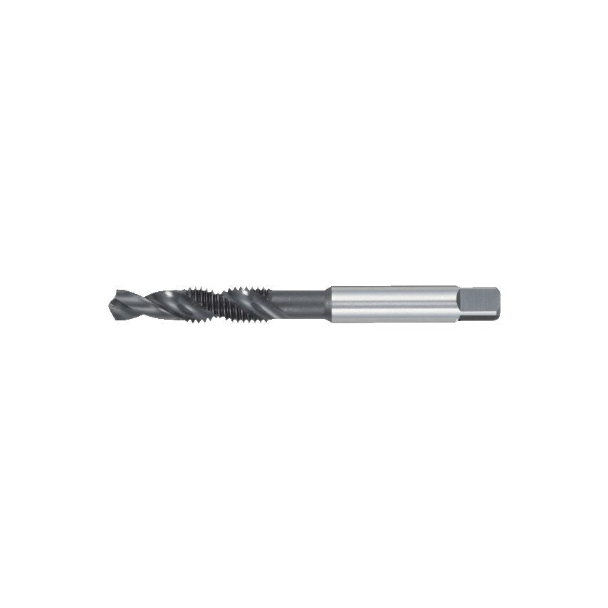 E650, Combination Tap & Drill, M12 X 1.75mm, 30 Spiral Flute, Metric Coarse, High Speed Steel, Steam Tempered