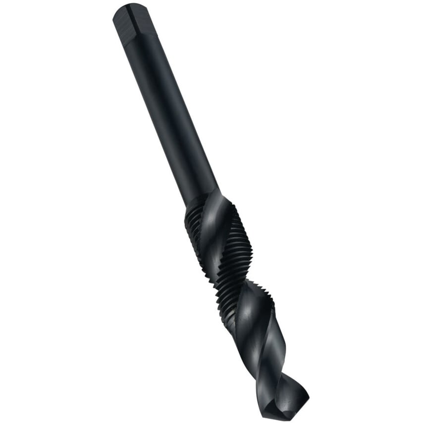 E654 3/8"x24UNF HSS ST Spiral Flute (30DEG) Combi Drill/Tap DIN