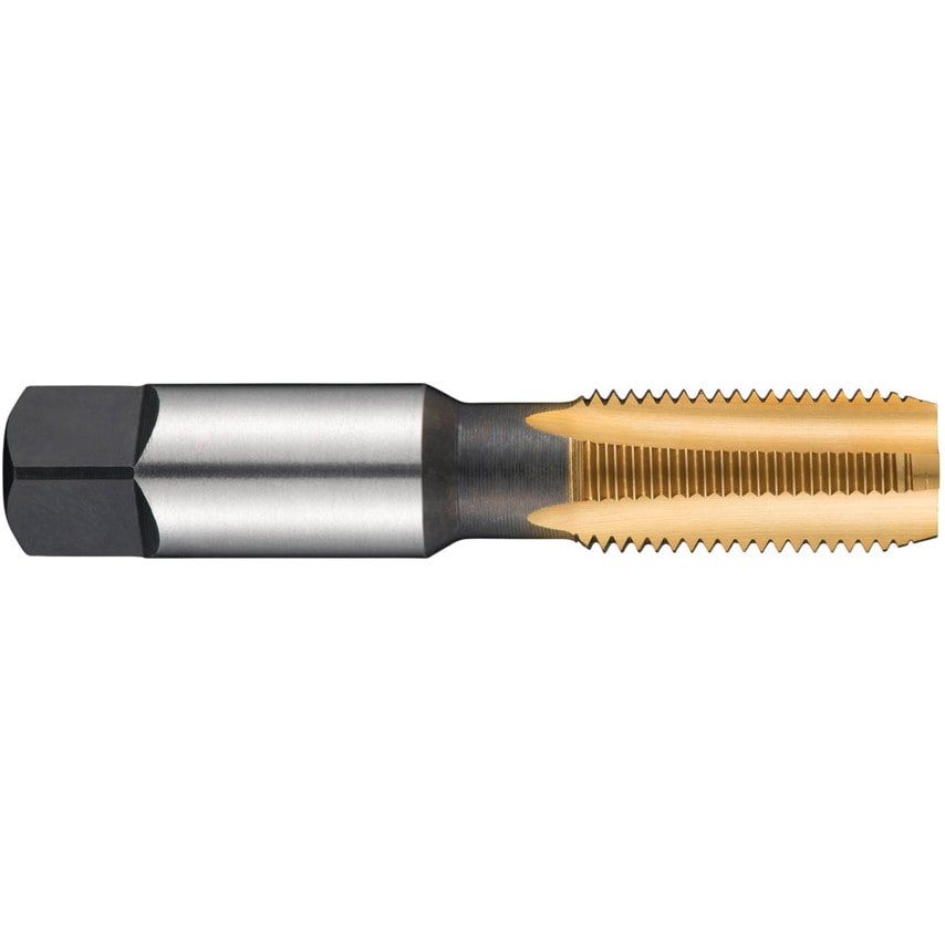 E720 3/8"X18NPSF HSS TiN Straight Flute Tap ANSI B94.9