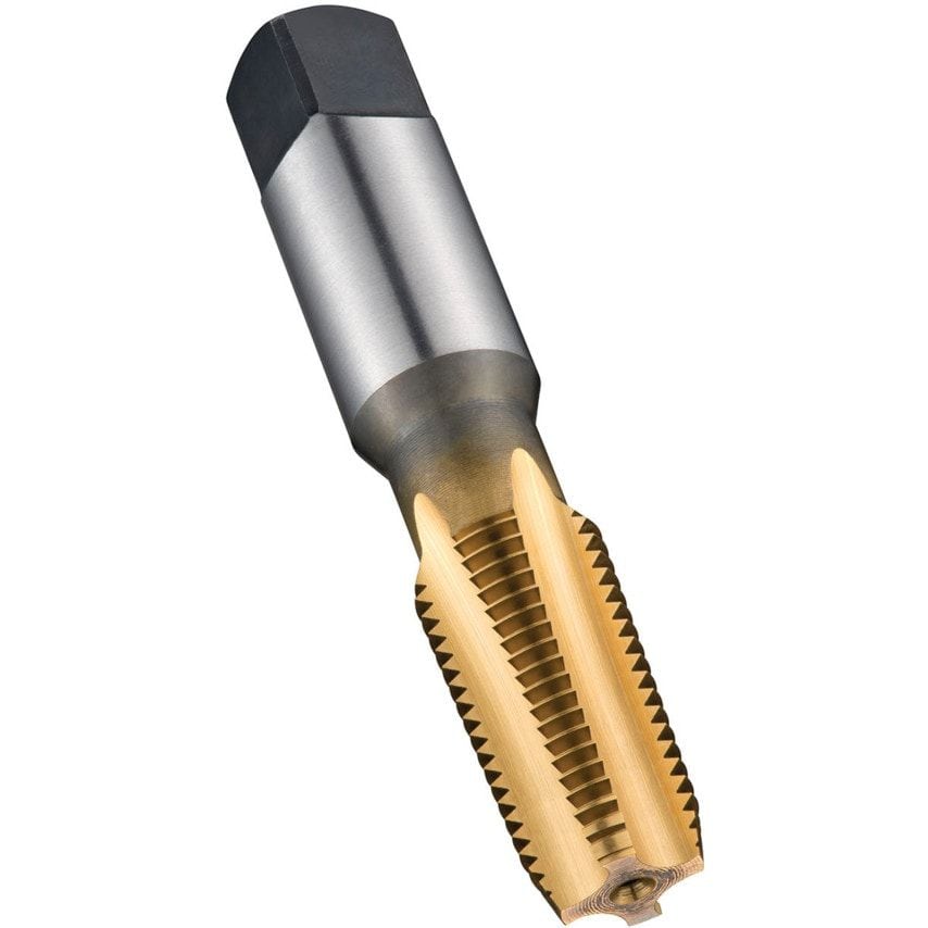 E721 3/4"X14NPT HSS TiN Straight Flute Tap ANSI B94.9