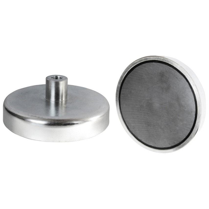 E775 20 x 6mm SmCo Pot Magnet with Threaded Hole M4