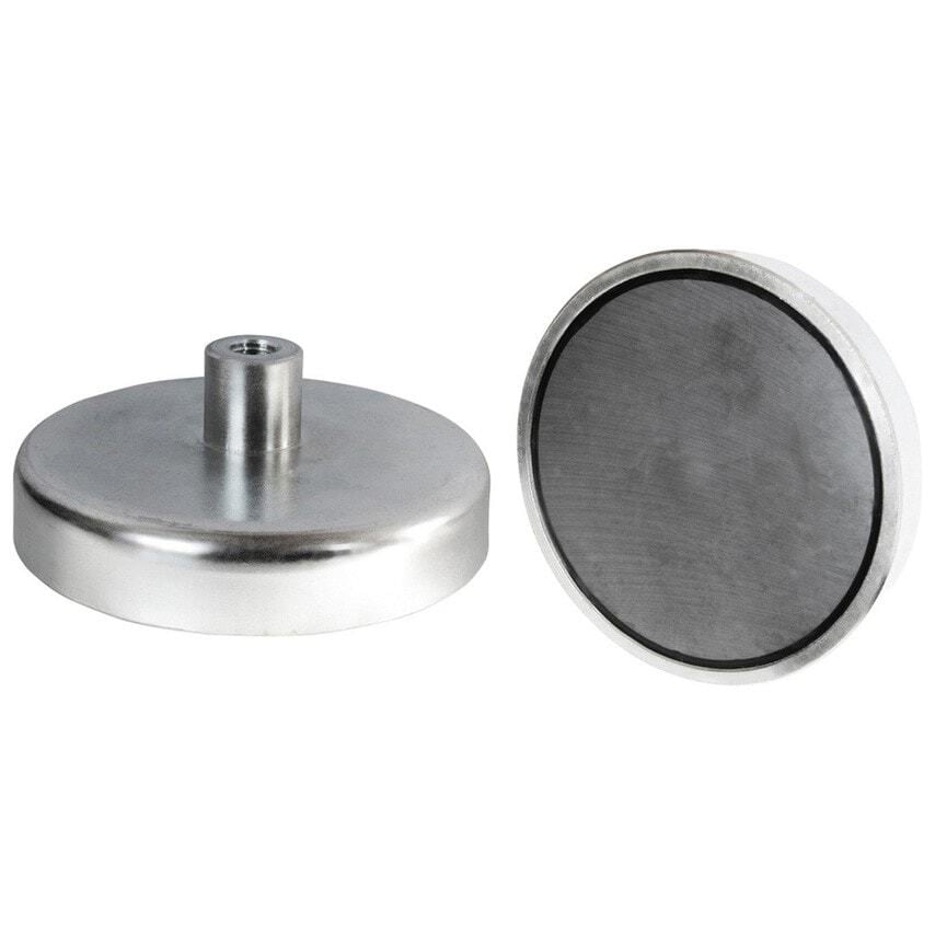 E777 32 x 7mm SmCo Pot Magnet with Threaded Hole M5