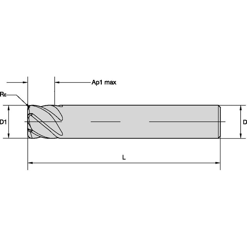 EADE0313J6ARX Ceramic D=5/16 AP=15/64 Z6 R=