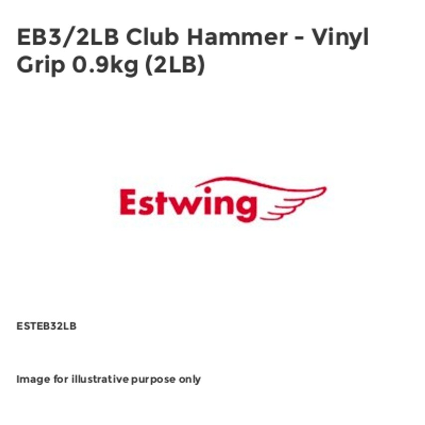 EB3/2LB Club Hammer - Vinyl Grip 0.9kg (2LB)