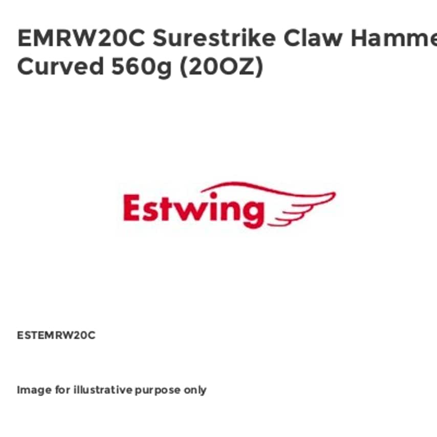 EMRW20C Surestrike Claw Hammer Curved 560g (20OZ)