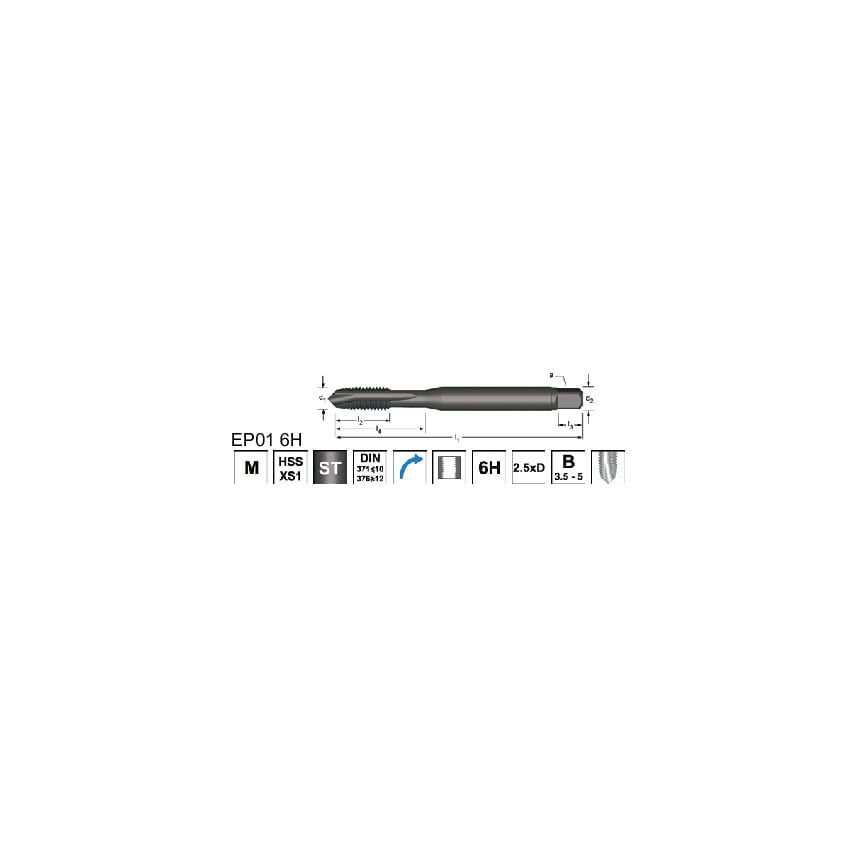 EP01 M27X3.00 6H HSS-E Spectrum Spiral Point Machine Tap