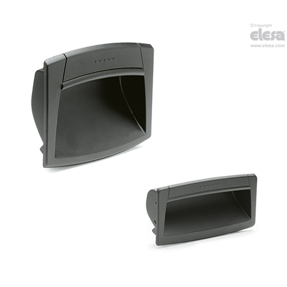 EPR-PF Flush pull handles for snap-in assembly technopolymer EPR.120-PF-C1