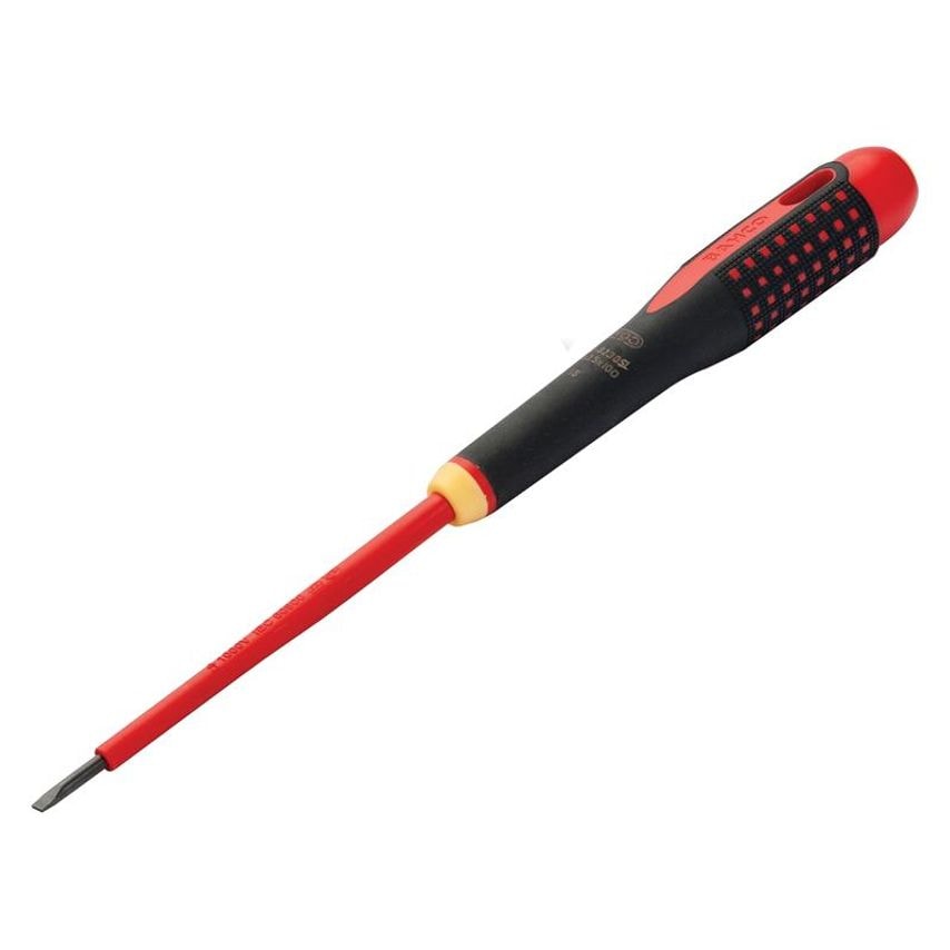 ERGO Slim VDE Insulated Slotted Screwdriver 3.5 x 100mm BAHBE8230SL