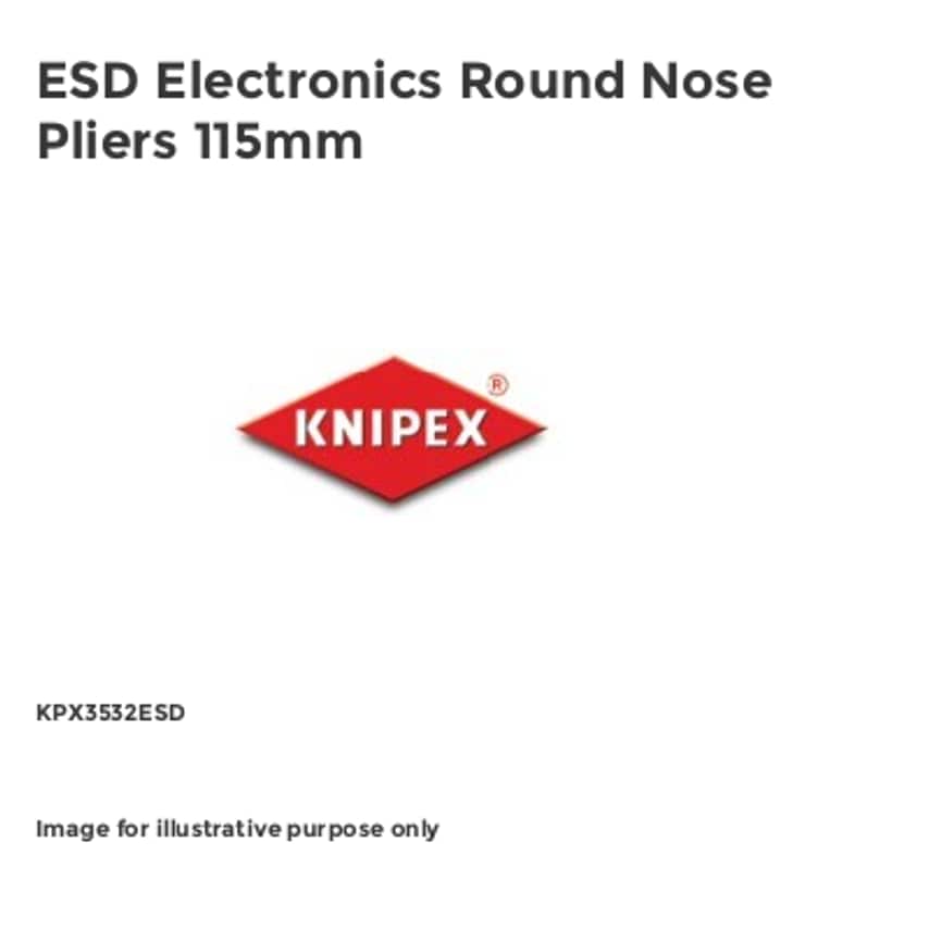 ESD Electronics Round Nose Pliers 115mm