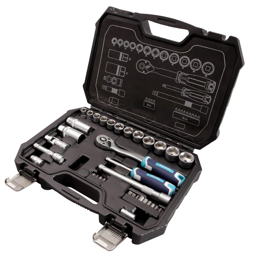 ESS34PS 1/4" & 3/8" SQ Drive Socket Set - 34 Piece