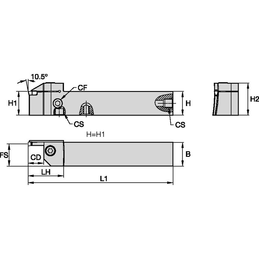 EVSBL2525M0526075100C Evolution Holder W25, 0MM L150,