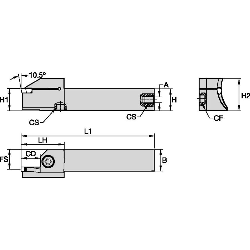 EVSBR160616100180C Evolution Holder W1.00 L6.00