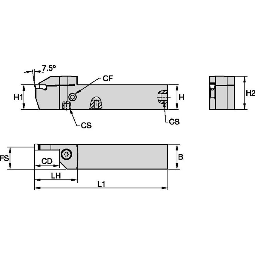 EVSMR120516C Evolution Holder W0.75 L4.50