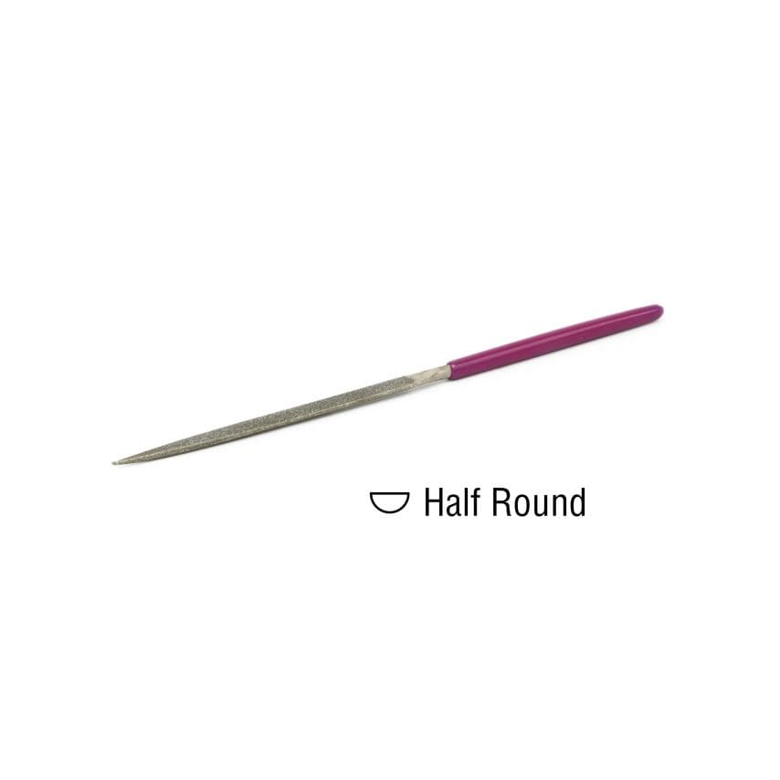 EZE-LAP Needle File Half Round  Coarse