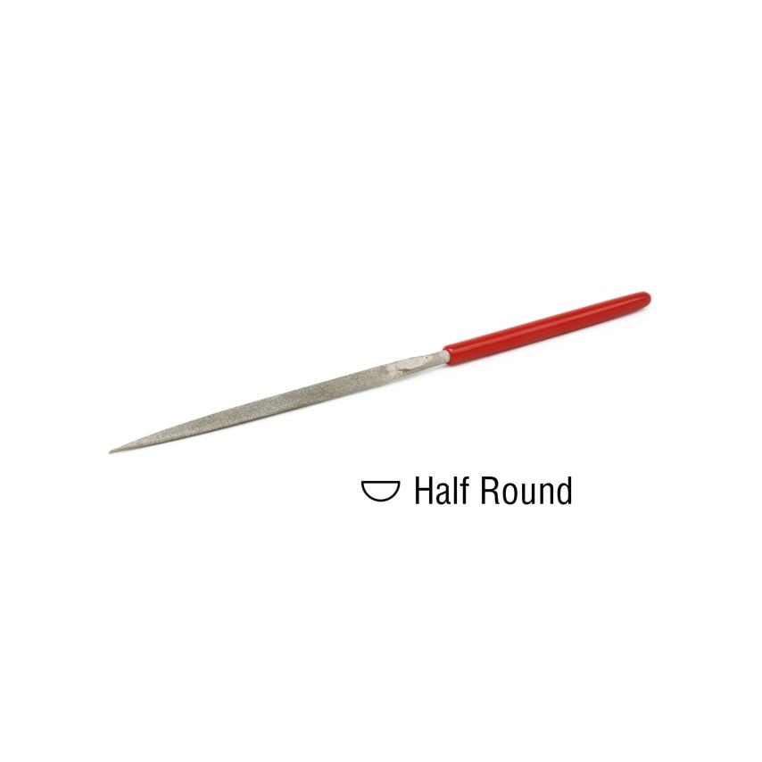 EZE-LAP Needle File Half Round  Fine