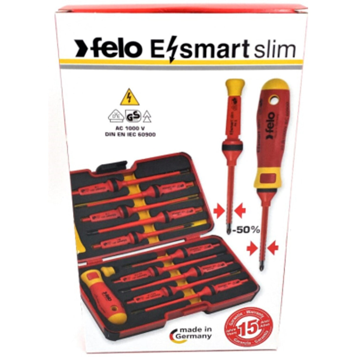 "E" Smart Slim Screwdriver Set 12 Piece