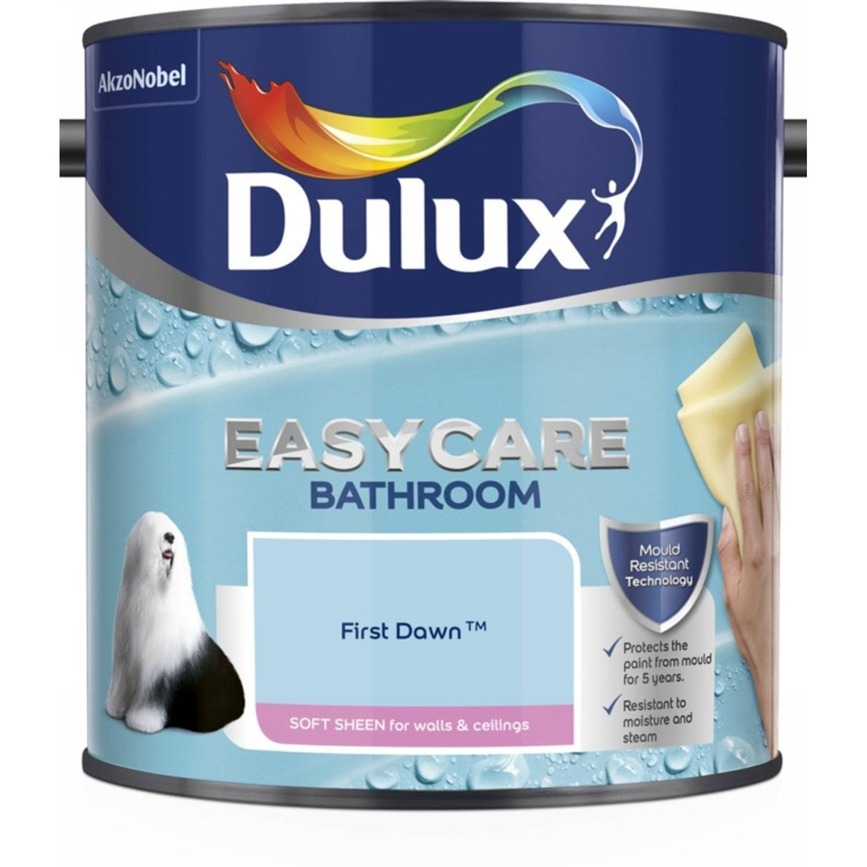 Easycare Bathroom Soft Sheen Paint 2.5 Litre First Dawn