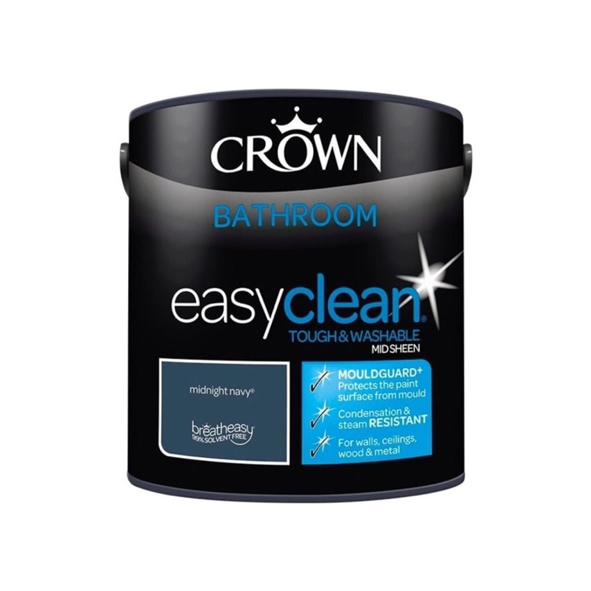 Easyclean Bathroom Mid Sheen 2.5L Midnight Navy