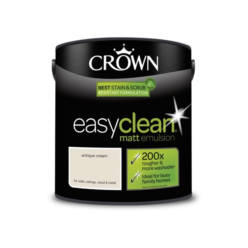 Easyclean Matt Emulsion 2.5L Antique Cream