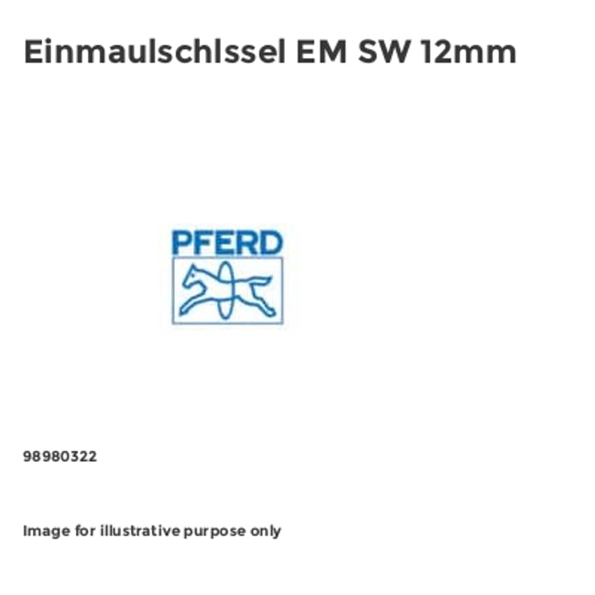 Einmaulschlssel EM SW 12mm