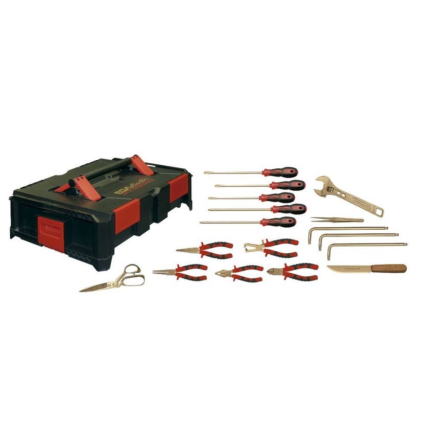 Electrician Set 17 Pcs. Non Sparking Al-Bron (Inches) 36792