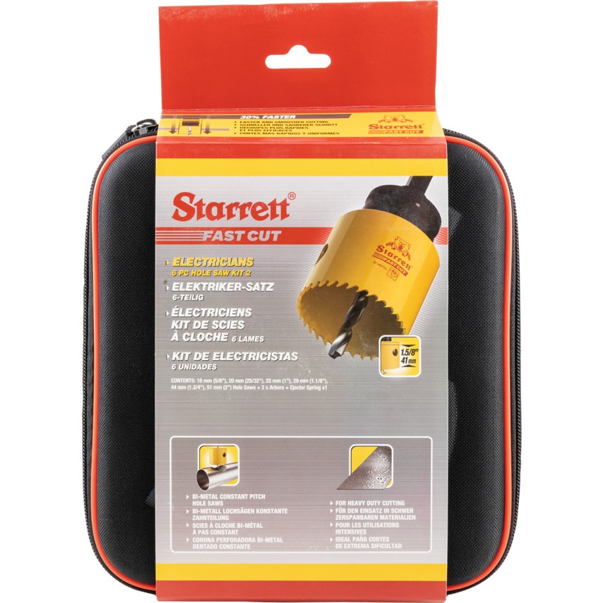 Electricians Fast Cut Holesaw Kit8 Piece KFC06022