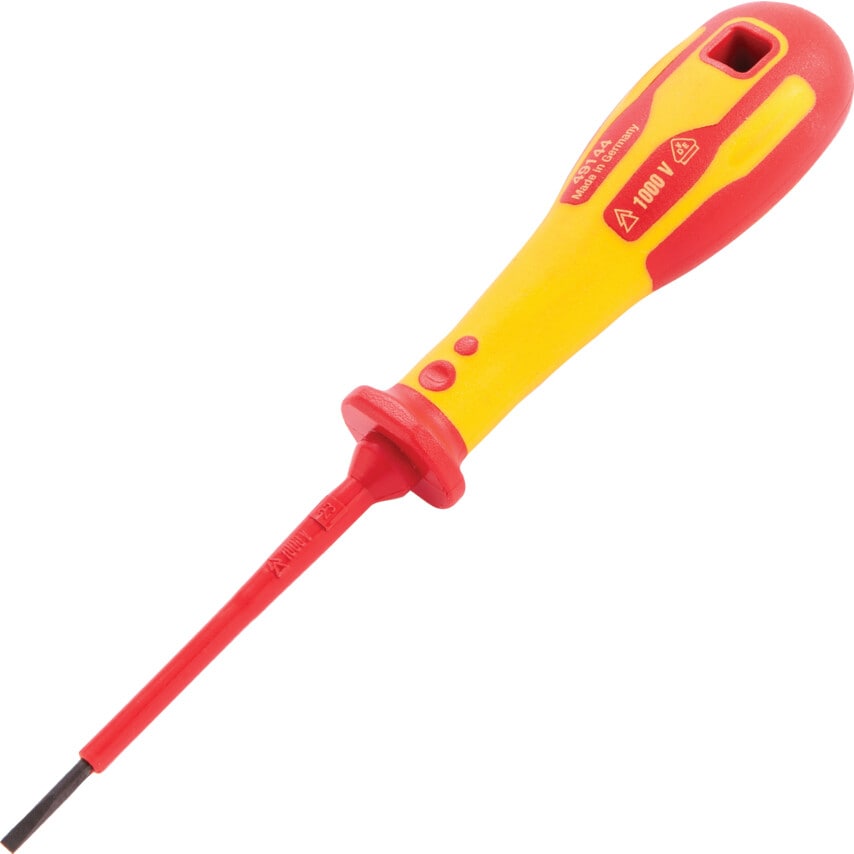 Electricians Screwdriver, 2.5mm Flat Tip, 75mm Blade