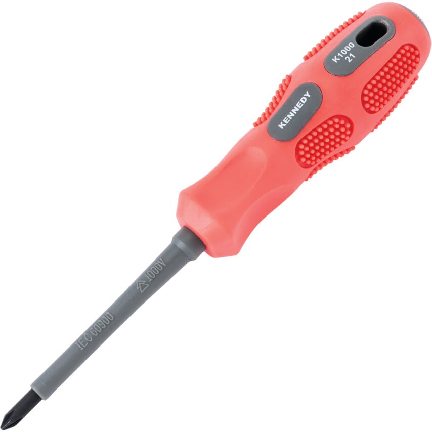 Electricians Screwdriver, No.1 Phillips Tip, 80mm Blade