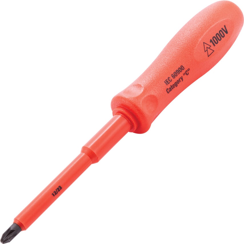 Electricians Screwdriver, No.2 Pozi Tip, 100mm Blade